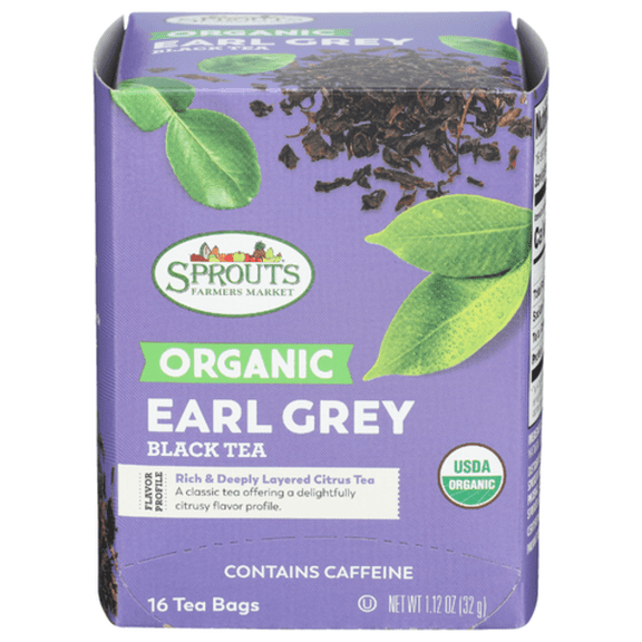 SPT Organic Earl Grey Black Tea 16 ct