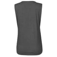thumbnail image 5 of QUINDOS Womens Tank Tops Plus Size Gray Summer Exercise Fashion Casual Solid Vest Zipper Round-Neck Loose Sleeveless T-shirt Pullover Tops Womens Camisoles Plus Size, 5 of 7