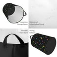 thumbnail image 3 of Laundry Basket, sparks abstract shiny sky black Laundry Hamper Waterproof Laundry Bag Clothes Hamper Laundry Bin with Handles for Bedroom, Living Room, Kids Room, 3 of 6