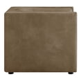 thumbnail image 6 of Modway Hilda Curved Back Vegan Leather Upholstered Armchair in Mushroom, 6 of 10
