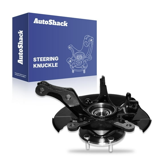 AutoShack Front Right Steering Knuckle for 2012 Honda Civic 1.5L 1.8L FWD | Passenger Side | 5-Lug | Wheel Bearing Hub Assembly Replacement KN100100