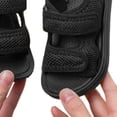 thumbnail image 3 of Sandalias para niños Punta abierta Gancho suave Bucle Zapatos de verano ligeros y transpirables para niños pequeños Negro 19, 3 of 5