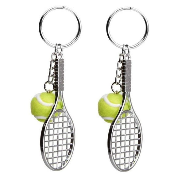 Tennis Keychain, Tennis RacquetMetal Material, Suitable for Gifts Tennis Coaches & Tennis Teams