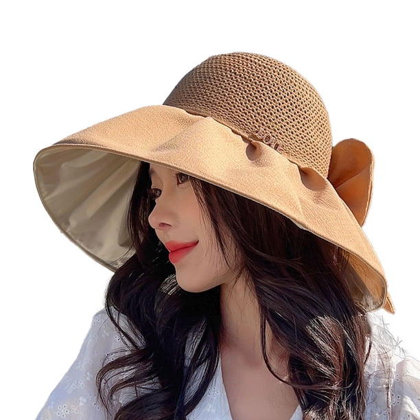 Sombrero de pescador transpirable, hueco, anti-ultravioleta, plegable, con protección solar, de 54 a 60 cm de circunferencia