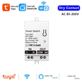 thumbnail image 3 of Tuya Smart WiFi Dry Contact Switch Module 10A Home Universal DIY Breaker Relay Work with Smart Life Alexa AC 85-265V,1 * Tuya Smart WiFi Dry Contact Switch Module,White, 3 of 7