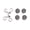 6, variant on Jeans Button Pins Detachable Pants Clips Metal Waist Buckles Trouser Button Pins Adjustable Trousers Waist Tightener
