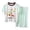 A-Light Green, variant on NIEWTR Toddler Girls Boys 2Pcs Summer Outfit Short Sleeve Tee & Pull-on Shorts Soft Breathable Pajamas Set for 2T 3T 4T Daily Loungewear(A-Light Green,3-4 Years)