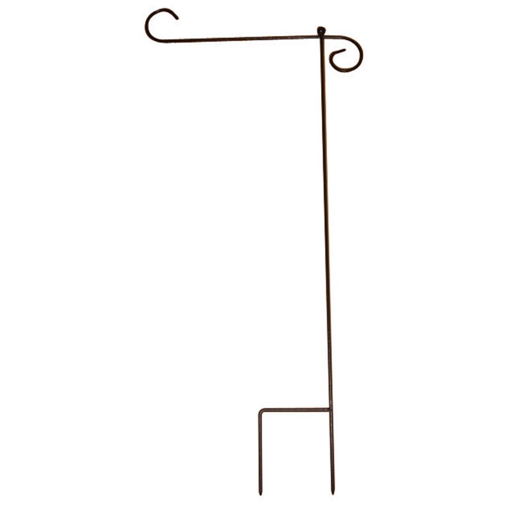 Valley 18 in. L Steel Garden Flag Holder Polished