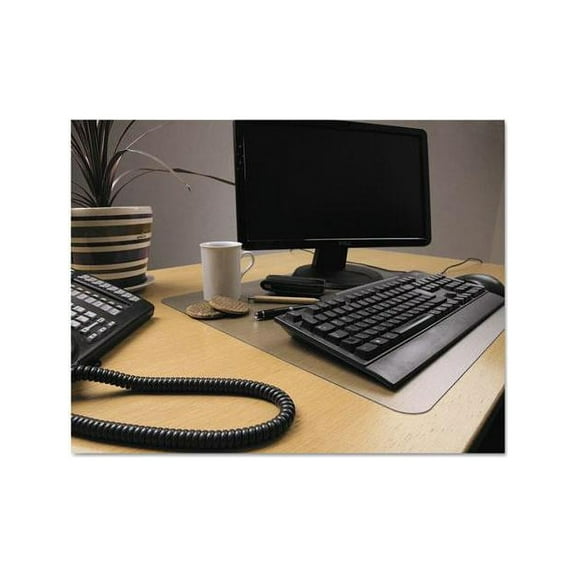 Desktex Polycarbonate Anti-Slip Desk Mat, 17 x 22, Clear