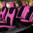 thumbnail image 3 of FH Group Car Seat Covers Light & Breezy Flat Cloth, Full Set w/ Trimmable Vinyl Floor Mats, 3 of 11