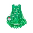 thumbnail image 1 of Robe Fille Sac Père Noël Ensemble Noël Flocon de Neige Vert Sans Manches 7 Ans, 1 of 1
