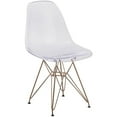 thumbnail image 1 of Elon Series Ghost Chair with Gold Metal Base, 1 of 9