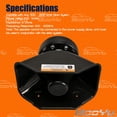 thumbnail image 4 of Altavoz PA Siren Horn BooYu, 200 W, alto rendimiento, 180°, IP66, 4 of 7