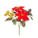thumbnail image 1 of Adornos navideños, regalos navideños, ramo de flores artificiales de piña, ramo de flores rojas grandes con asa, agujas de pino artificiales, arreglos para el hogar, flores decorativas, ramo de flores, 1 of 5