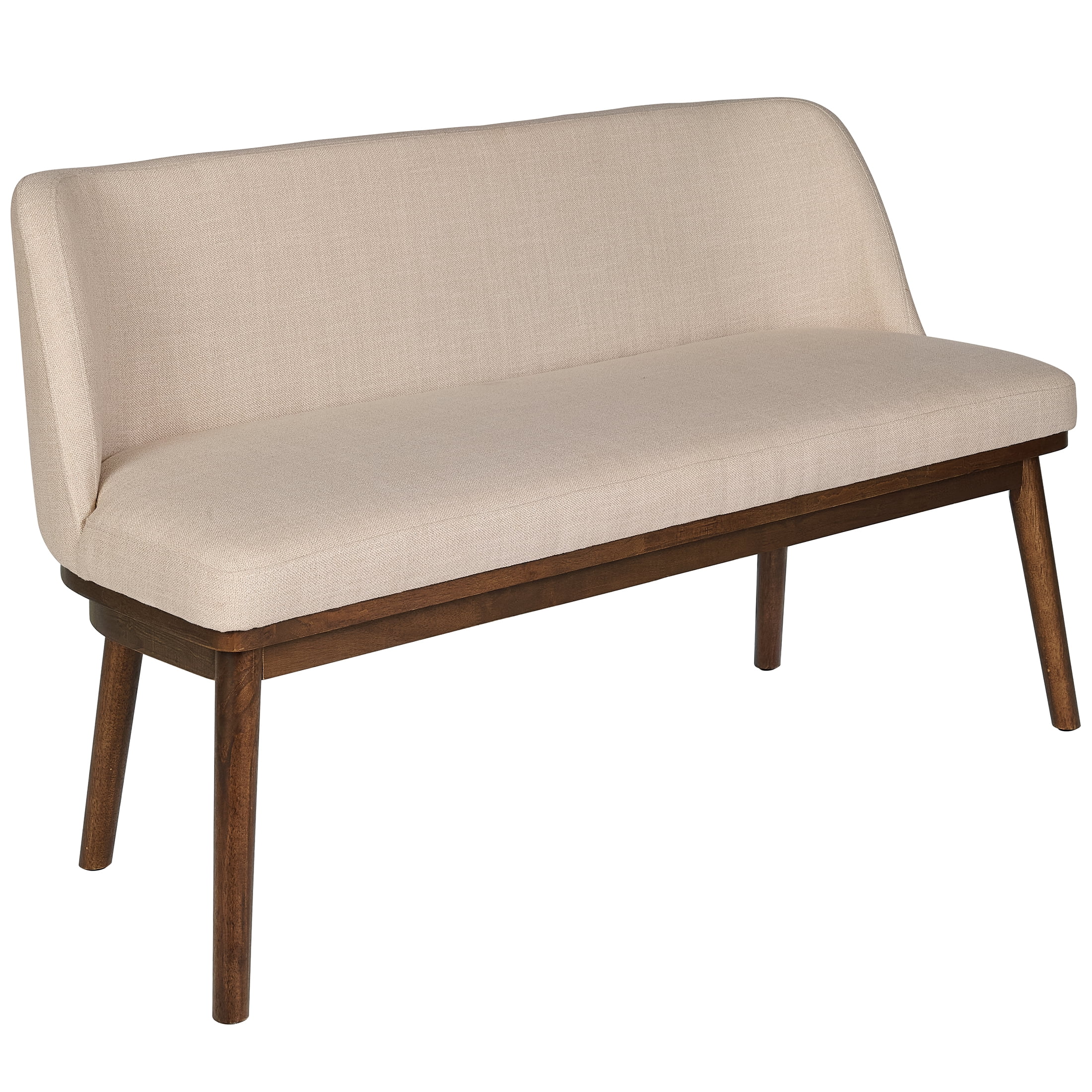 Better Homes & Gardens Springwood Dining Bench, Walnut Wood Finish