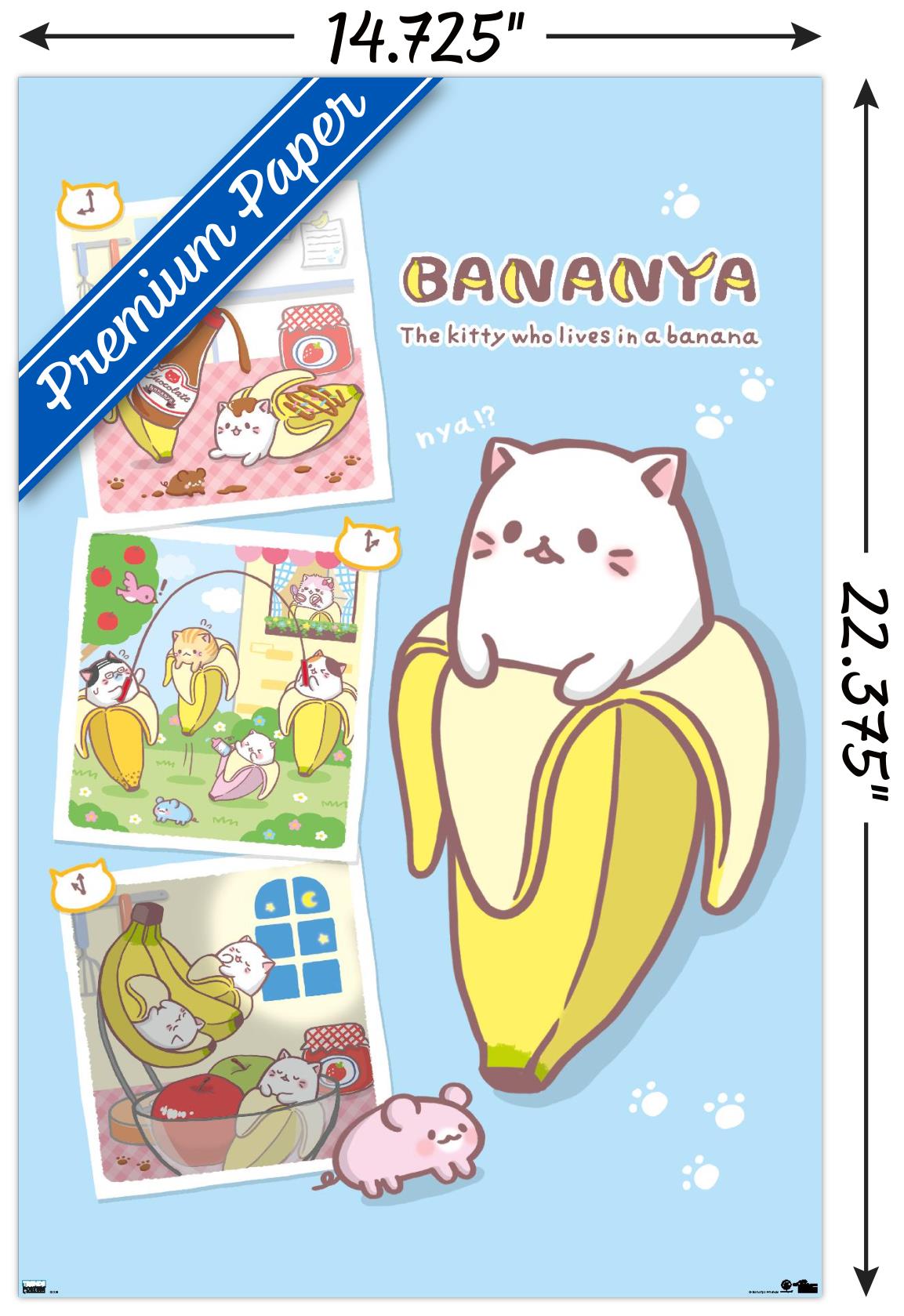 Bananya - Collage Wall Poster, 14.725" x 22.375"