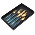thumbnail image 2 of TIMIFIS A Tableware Cutlery Set 5-Piece Stainless Steel Cutlery Set Knife Spoon and Fork Set Cutlery Set Mirror Polished Smooth Edges Hand Wash Recommended Kitchen Gadgets, 2 of 5
