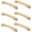 128mm, variant on Gamvdout Wooden Handles for Cupboards 6Pcs Beech Bridge Cabinet Door Handles Cabinet Wardrobe Door Drawer Original Wood Color Solid Wood Handles 96Mm
