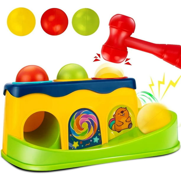 Hermoso regalo juguetes con forma de martillo y bola para ninos de 1 ano regalos para bebes y ninas juguetes para ninos pequenos de libra por bola bebe Bodega Aurrera en linea