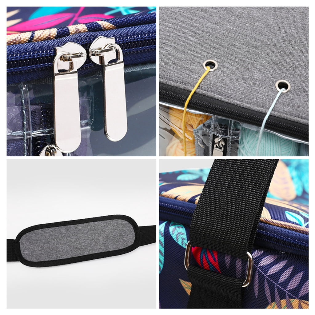 Durable Knitting Accessory Bag For Carrying Yarn Skeins Crochet Tool Travel