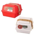 thumbnail image 3 of YAOMOBB Étui à Hamburger à Clipser Boîte à Sandwich Grande Capacité Qualité Alimentaire Contenant Portable pour Usage Quotidien, 3 of 5