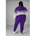 thumbnail image 2 of Womens Plus Size Two Piece Outfits Sweatsuits Casual Long Sleeve Set With Pockets, 2 of 4