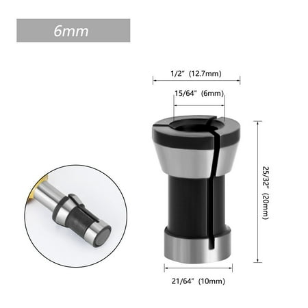 

6/ 6.35/ 8mm Shank Router Bit Extension Collet Chuck Rod Trim Molding Machine
