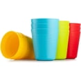 thumbnail image 6 of 12 Pack Kids Cups, Reusable Plastic Cups, 8 oz Unbreakable Drinking Cups, Dishwasher Safe, BPA-Free Cups for Kids & Toddlers, Bright Color, 6 of 7