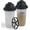 Black, variant on SIGNORA WARE 17 oz Protein Shaker Bottles with Leakproof Lid, 2 Pack Black & Red