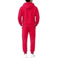 thumbnail image 5 of CYRBOKO Boys Sweatsuits 2pcs Sets, Athletic Casual Lightweifht Fleece Lined Long Sleeve Hoodie and Jogger Sweatpants Red Size 5-6 T, 5 of 6