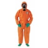 Ansell Hooded Coverall,Elastic,Orange,L,PK6 OR50-T-92-111-04