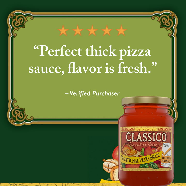 Classico Signature Recipes Traditional Pizza Sauce, 14 oz - Metro