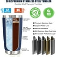 thumbnail image 3 of Funny Birthday Gifts for Grandpa - You''re a Great Grandpa Tumbler for Papa from Granddaughter Grandson, Fathers Day Birthday Christmas Gift for Papa, 20 Oz Vacuum Insulated Tumbler Cup, 3 of 6