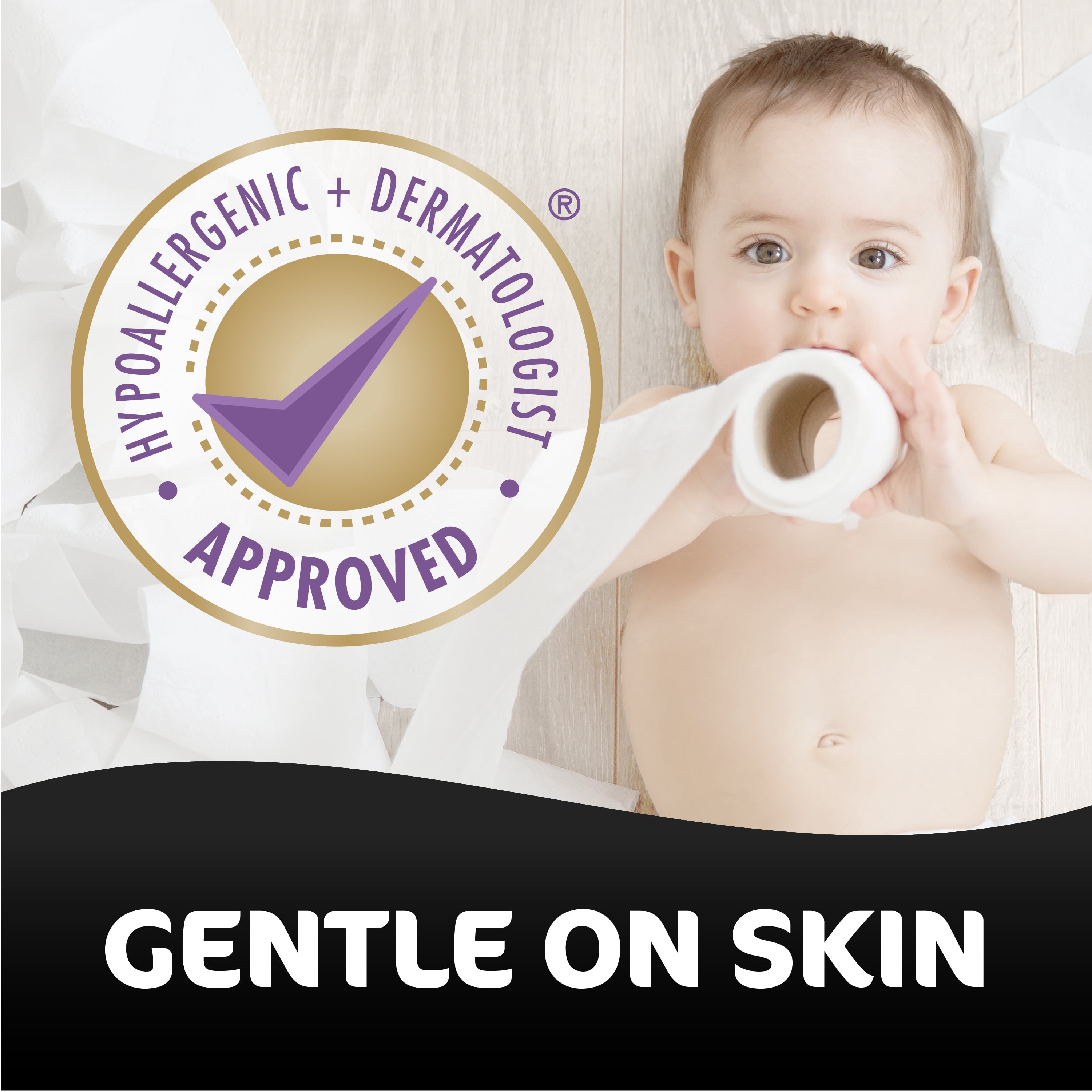 Purex UltraLuxe Premium Soft & Strong Toilet Paper, Hypoallergenic and Septic Safe, 12 Mega Rolls = 48 Single Rolls.