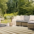 thumbnail image 4 of Safavieh Courtyard Caroline Striped Indoor/Outdoor Area Rug, Brown/Bone, 5'3" x 7'7", 4 of 14