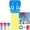 Blue, variant on Frameless Soft Octopus Kite Cartoon Style, Complete Kit with 1 Kite, Crystal Line Reel & Portable Storage Bag, Easy Fly Beach Outdoor Kite for Kids & Family(Red)