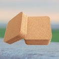 10pcs Square Coaster EcoFriendly Wood HeatResistant Cork Coaster Anti