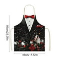 thumbnail image 6 of Christmas Apron for Holiday Cooking Baking Adjustable with Pocket Festive Kitchen Wear for Men and Women(D), 6 of 6