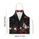 thumbnail image 3 of Delantal navideño para adultos | Delantal de cocina ajustable con bolsillo frontal | Delantal de poliéster de 45 x 56 cm para hornear, asar y pintar, 3 of 5