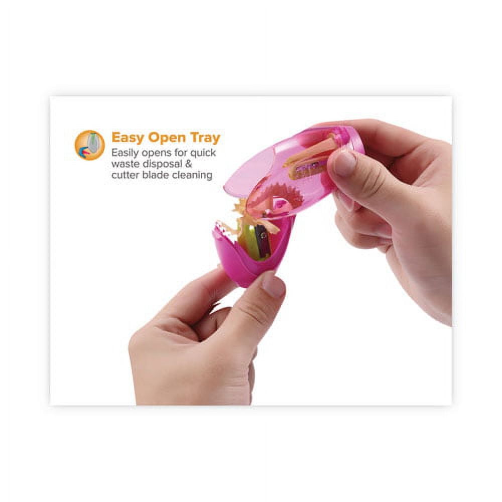 Twist-N-Sharp Pencil Sharpener, Two-Hole, 3.91 X 1.5 X 5.88, Randomly Assorted Colors, 6/pack | Bundle of 2 Packs