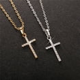 thumbnail image 4 of CILENON Fashion Cross Pendants Necklaces Jesus Cross Pendant Necklace Jewelry For Men/Women (Silver,One Size), 4 of 5