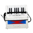 thumbnail image 4 of OULII White Beginner Accordion Instrument for Playing Portable with Fine Workmanship Design, 4 of 7