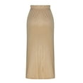 thumbnail image 5 of Njagoc3 Womens High - Waisted Maxi Skirt, Solid Color, Flowy for Summer Casual Outings & Beach Strolls, 5 of 6