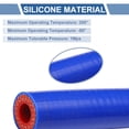 thumbnail image 5 of 10mm Straight Coupler Silicone Hose 4 Layers of Cloth Intercooler Heater Turbocharger Air Intake Pipe Radiator Coolant Tube 1500mm Blue Red, 5 of 7