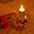 thumbnail image 7 of One opening Clear Glass Candle Holder Romantic Wedding Dinner Decor Transparent Candlestick, 7 of 7