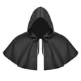 thumbnail image 1 of Capa de Halloween Cosplay accesorios de disfraz capa de capa con capucha Medieval Negro Yinane Capucha de Halloween, 1 of 8