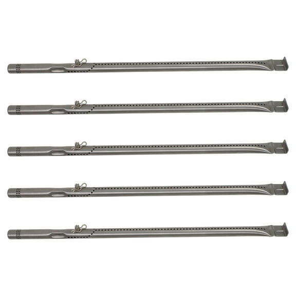 5-Pack BBQ Gas Grill Tube Burner Replacement Parts for Charbroil 463276517 - Compatible Barbeque Stainless Steel Pipe Burners