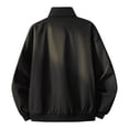 thumbnail image 6 of Men's Bomber Jacket Windbreak Jackets Rain Jacket Casual Loose Fit Zip-up Lightweight Golf Jacket with Side Pockets, 6 of 7
