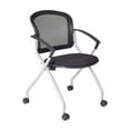 thumbnail image 5 of 60" x 30" Flip Top Mobile Training Table- Maple and 2 Cadence Nesting Chairs, 5 of 8