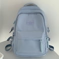 thumbnail image 3 of Shoulder Bag Multi-Pocket Student Backpack Waterproof for Laptop Book (Blue), 3 of 9